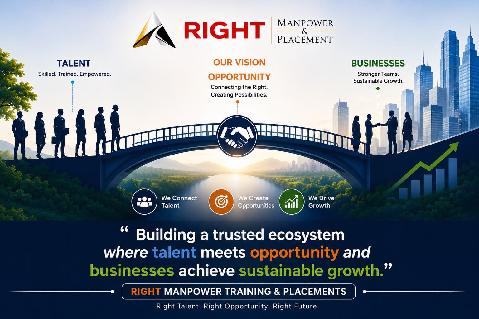 RIGHT Manpower & Placement — connecting talent and businesses to build a trusted ecosystem of sustainable growth